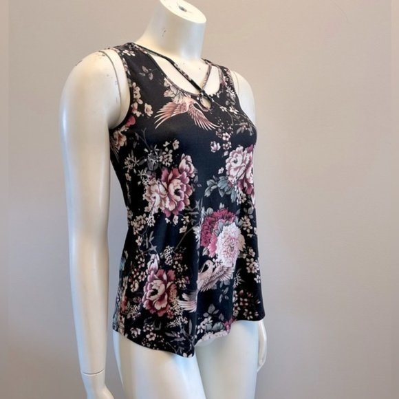 Kismet Tops - KISMET floral sleeveless top in EEUC Super soft quality stretch material